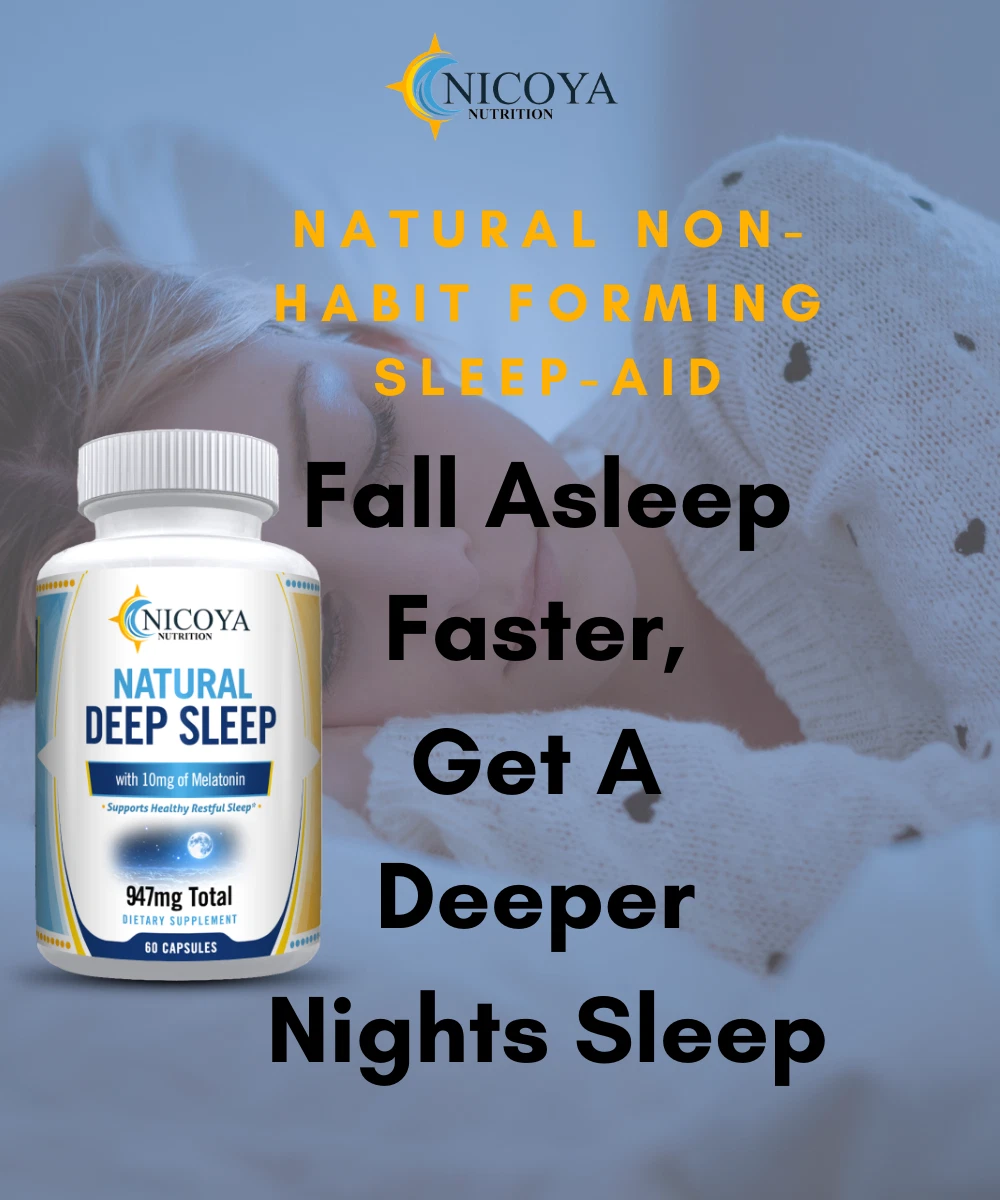 Bottle of Melatonin Sleep Supplement for Deep Sleep & Relaxation – 60ct to support health and wellness