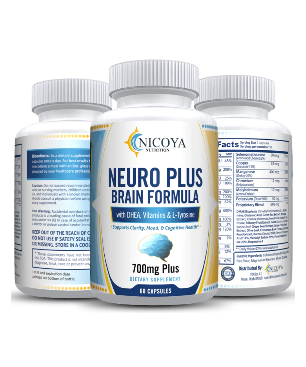Bottle of Nootropic Brain Supplement for Memory & Focus Support – 700mg to support health and wellness