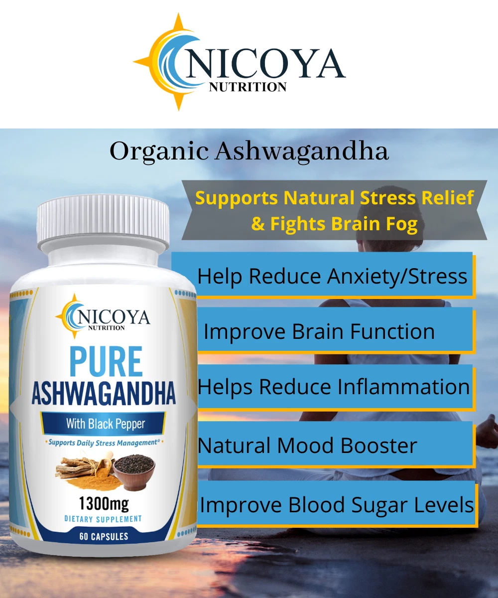 Bottle of Ashwagandha Supplement for Stress & Calm Support – 1300mg, 60ct to support health and wellness