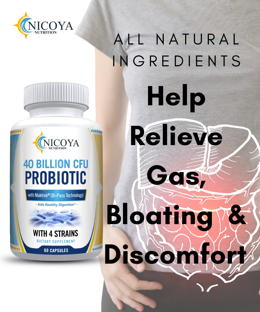 Bottle of Probiotic 40 Billion CFU Supplement for Digestive & Immune Support to support health and wellness