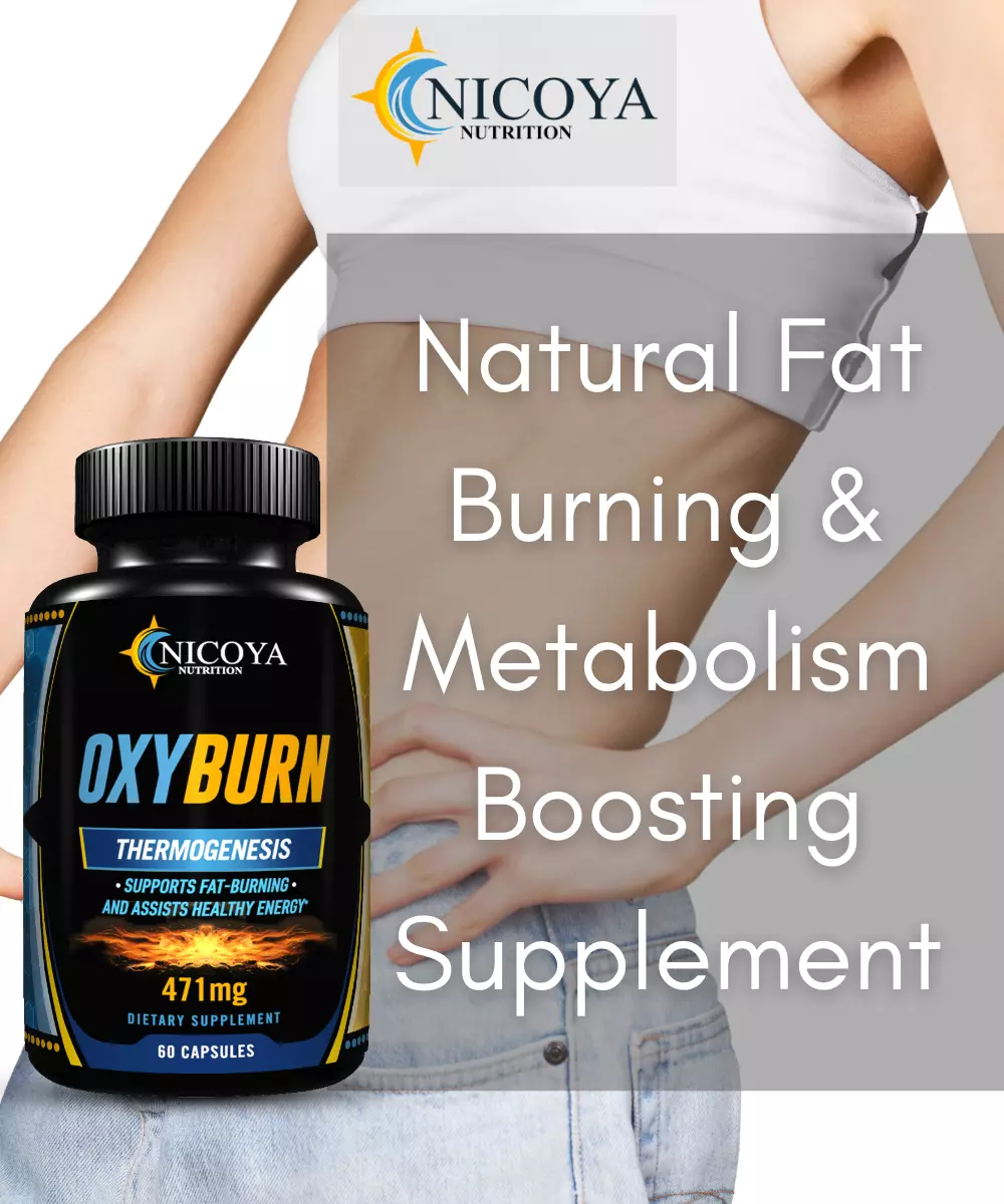 Bottle of Thermogenic OXY BURN Supplement for Weight Loss & Energy Support to support health and wellness