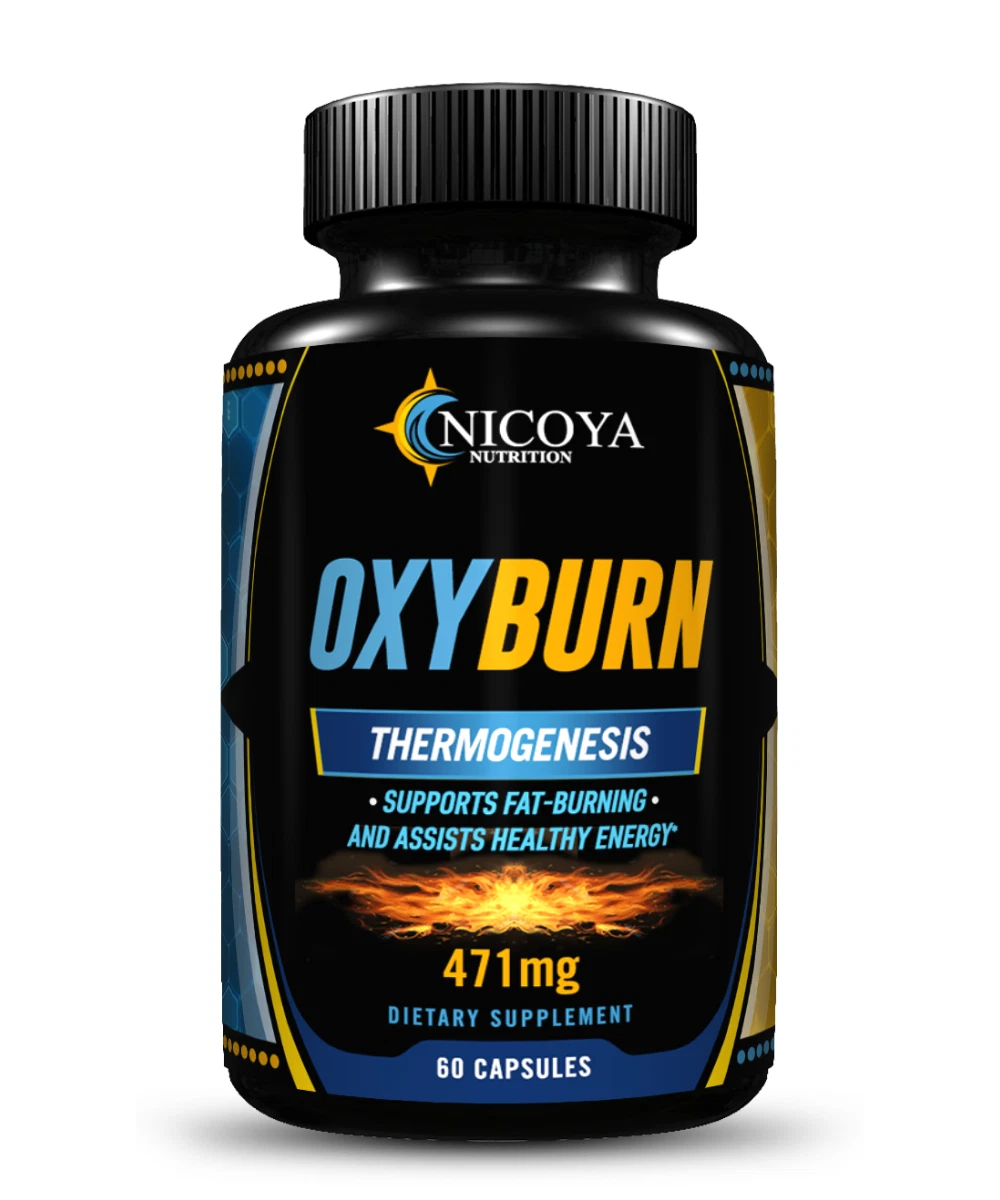 Bottle of Thermogenic OXY BURN Supplement for Weight Loss & Energy Support to support health and wellness