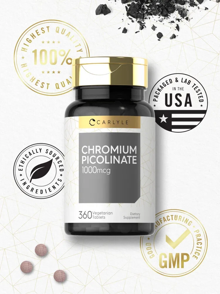 Bottle of Ultra Chromium Picolinate 1000mcg to support health and wellness