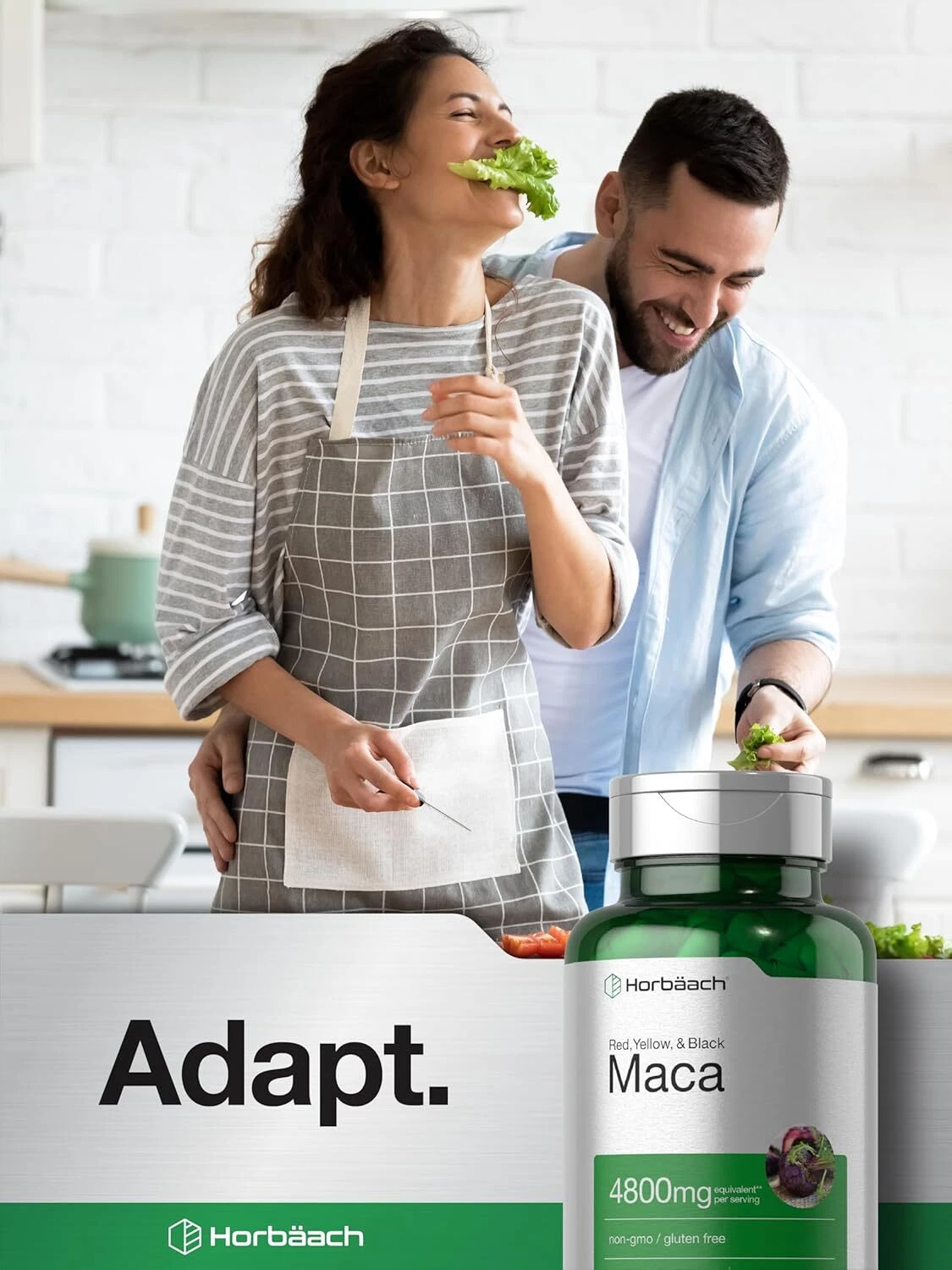 Bottle of Maca Root Capsules 4800mg to support health and wellness