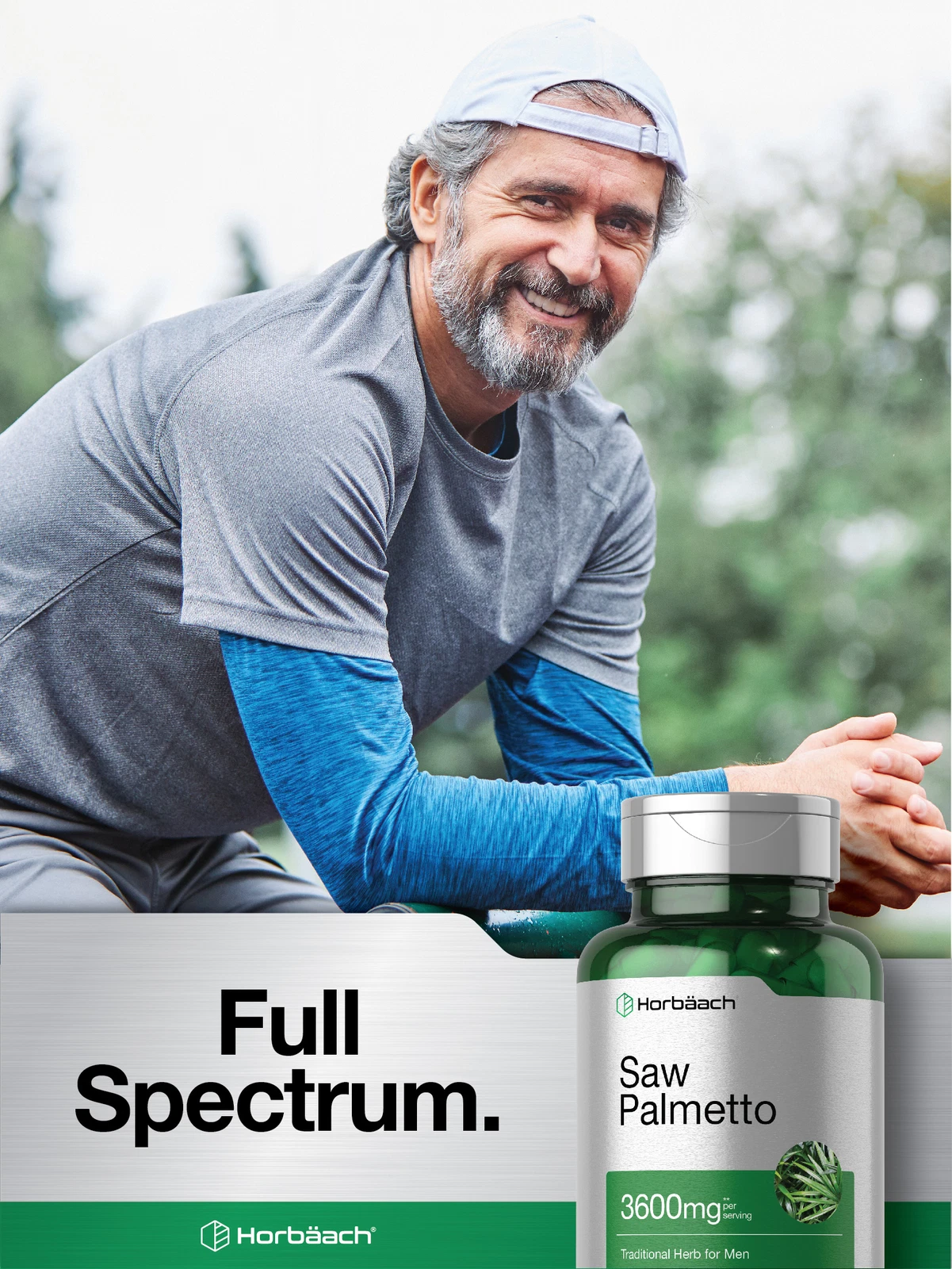 Bottle of Saw Palmetto Extract 3600mg to support health and wellness