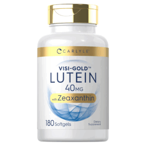 Bottle of Lutein & Zeaxanthin 40mg to support health and wellness
