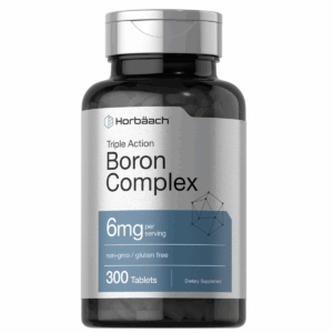Bottle of Triple Boron Complex 6mg to support health and wellness