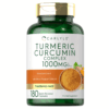Bottle of Turmeric Curcumin 1000mg with Black Pepper to support health and wellness