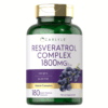 Bottle of Resveratrol 1800mg to support health and wellness