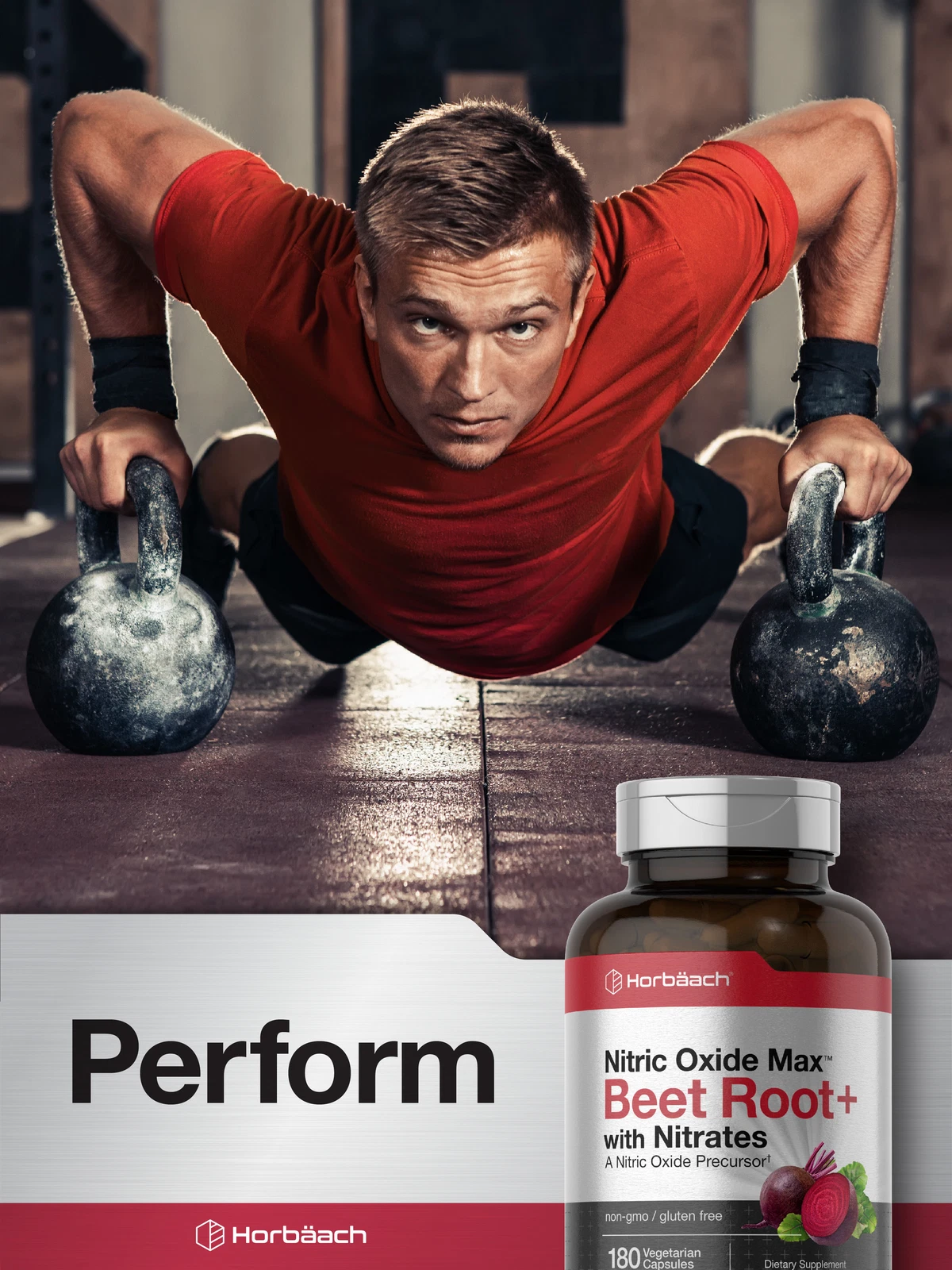 Bottle of Nitric Oxide Beet Root Capsules to support health and wellness