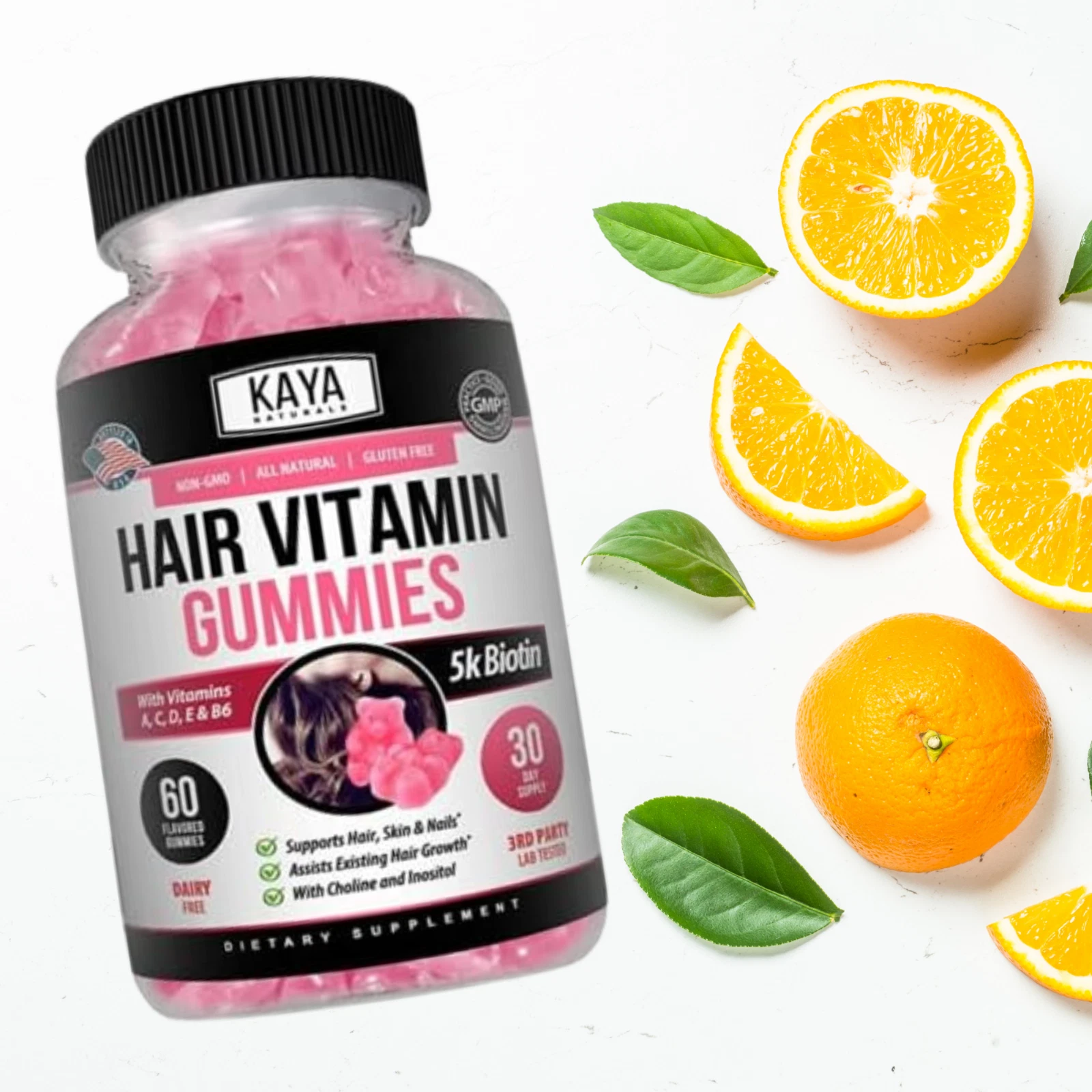 Bottle of Collagen Vitamin Gummies with collagen, hair & skin support to support health and wellness