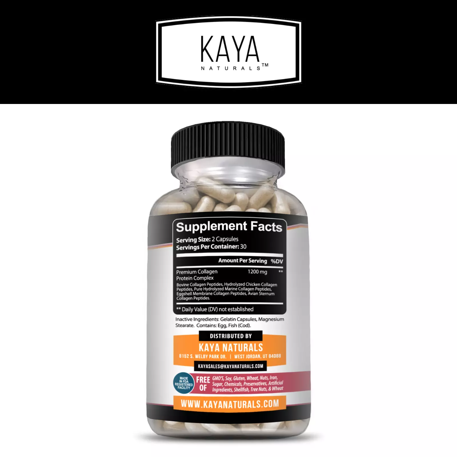 Bottle of Hair, Skin & Nail Gummies 60ct with biotin, hair & nail growth to support health and wellness