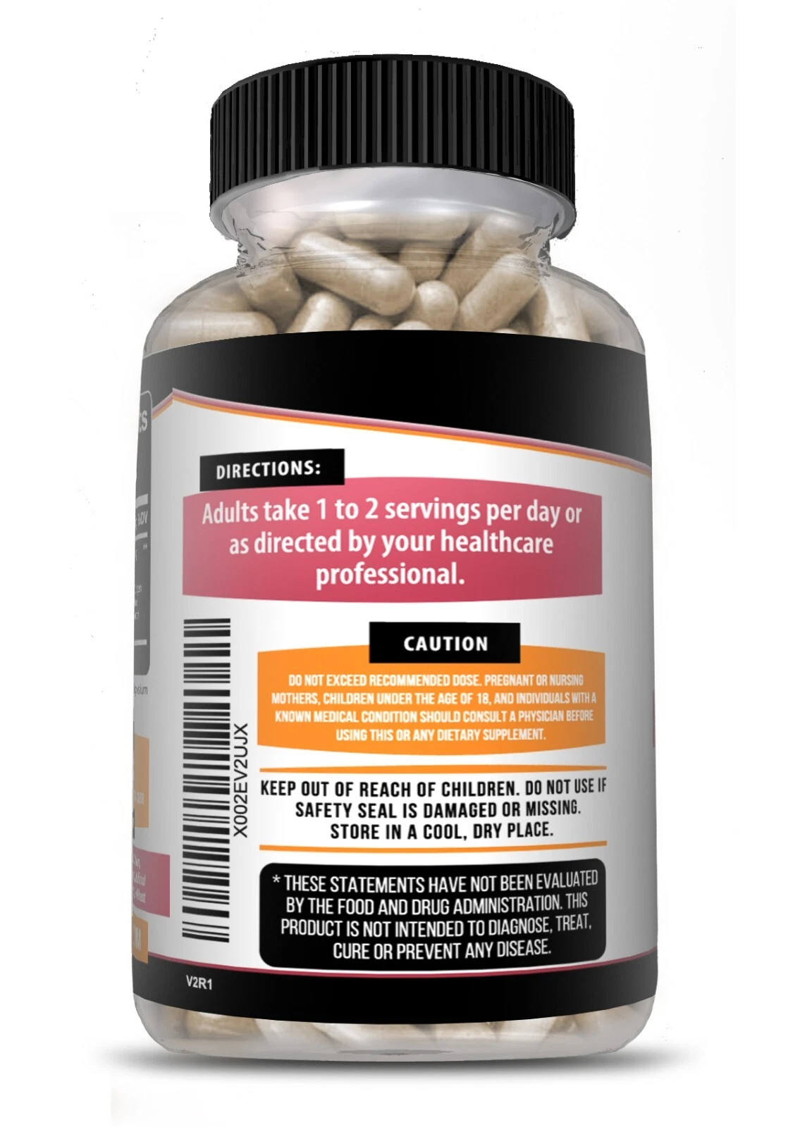 Bottle of Mushroom Complex Supplement with lion's mane, immune support to support health and wellness
