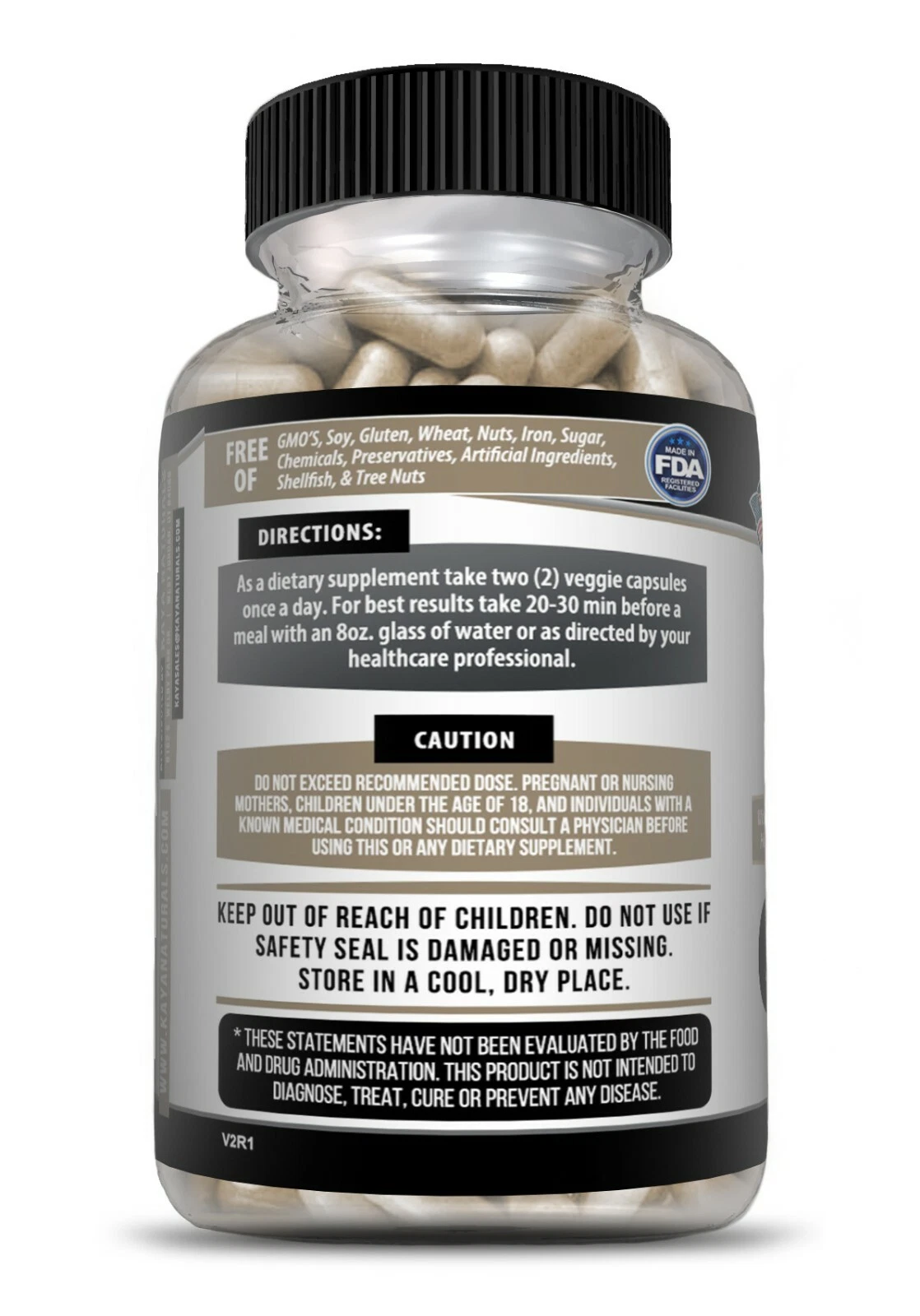 Bottle of Mushroom Complex Supplement with lion's mane, immune support to support health and wellness