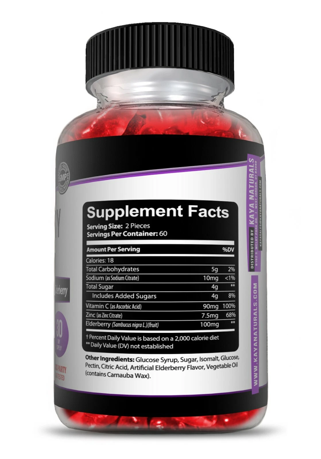 Bottle of Multi Vitamin Gummy 60 Count with multivitamin, daily nutritional support to support health and wellness