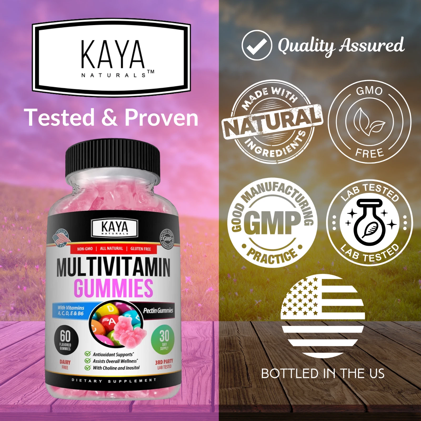 Bottle of Omega-3 Fish Oil Gummies with omega-3, heart & joint support to support health and wellness