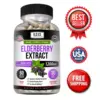 Bottle of Sambucus Black Elderberry with elderberry to support immune system
