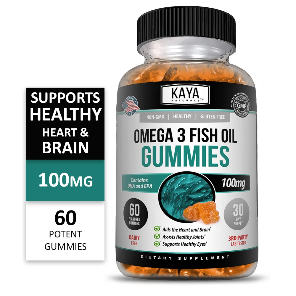 Bottle of Omega-3 Fish Oil Gummies with omega-3, heart & joint support to support health and wellness