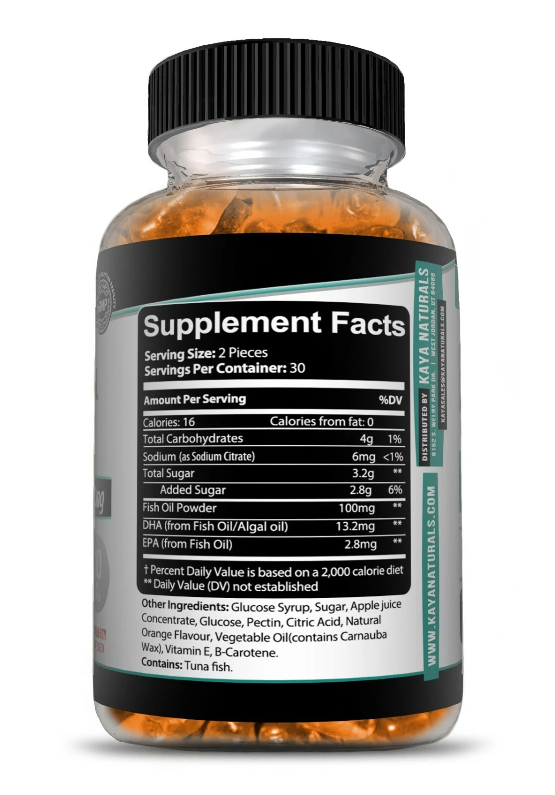 Bottle of Omega-3 Fish Oil Gummies with omega-3, heart & joint support to support health and wellness