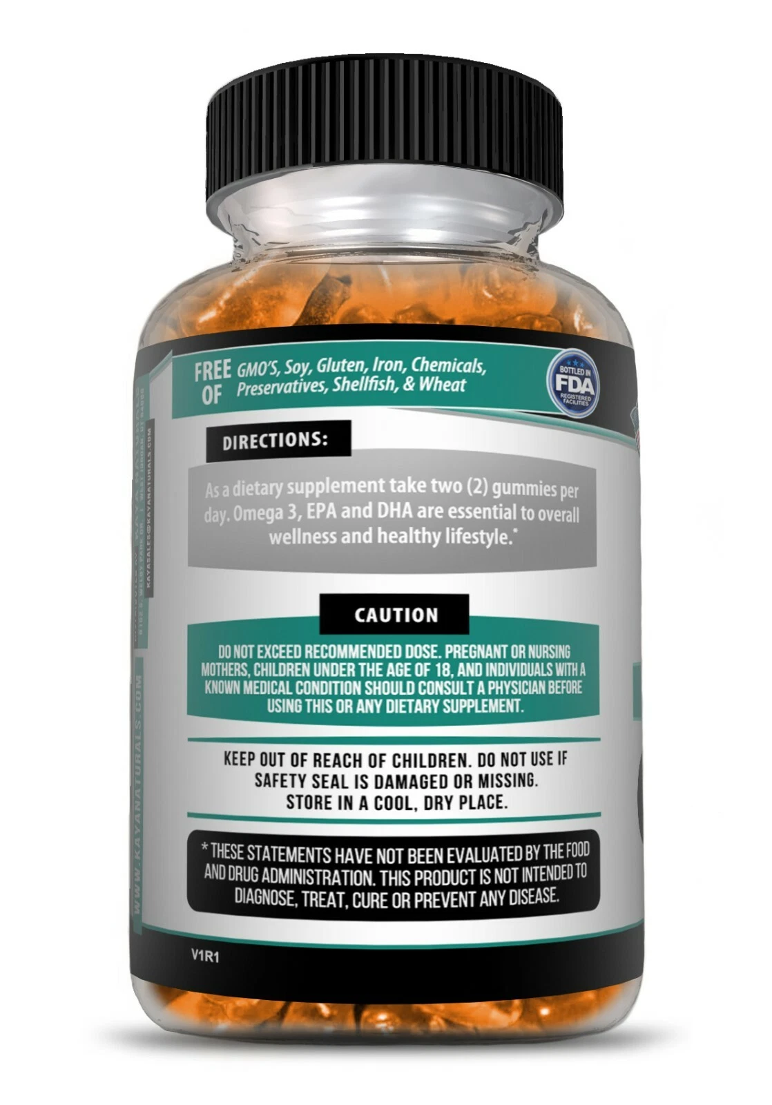Bottle of Omega-3 Fish Oil Gummies with omega-3, heart & joint support to support health and wellness