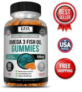 Bottle of Omega-3 Fish Oil Gummies with omega-3, heart & joint support to support health and wellness
