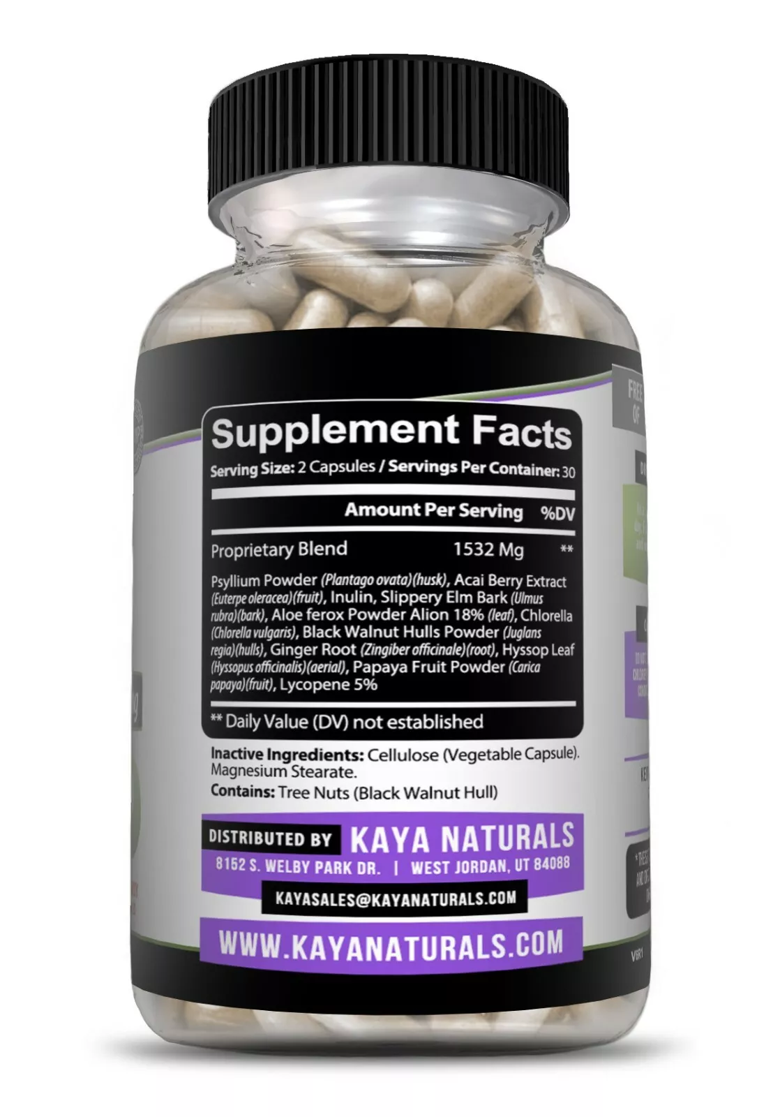 Bottle of Max Detox 60ct with detox, liver & colon support to support health and wellness