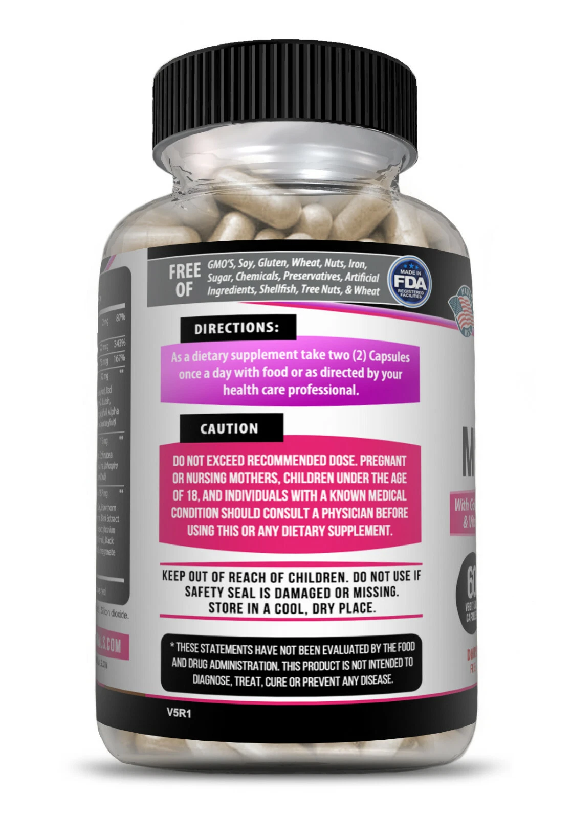 Bottle of Womens Multivitamin & Multi-Mineral with multivitamin, energy & metabolism support to support health and wellness