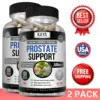 Bottle of Prostate Support 2 Pack 60ct with saw palmetto, prostate health support to support health and wellness