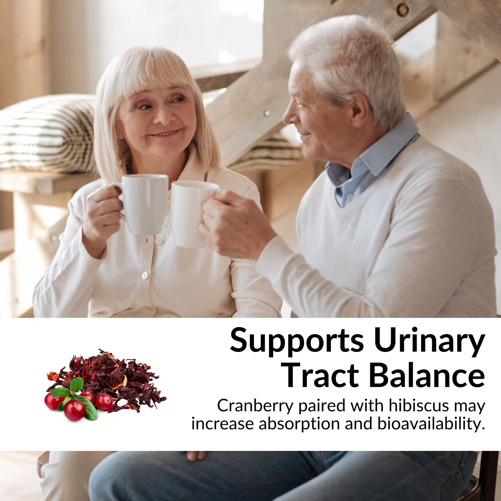 Bottle of Urinary Tract Balance 2 Pack 60ct with d-mannose, urinary tract support to support health and wellness