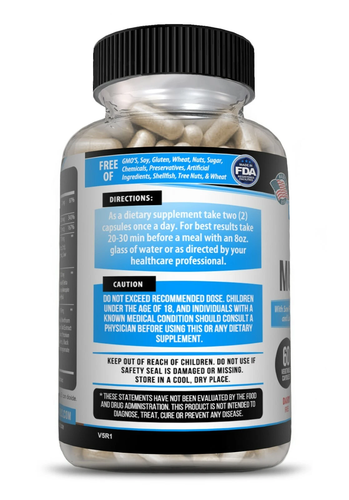Bottle of Multi Vitamin for Men 2 Pack with multivitamin, prostate health support to support health and wellness