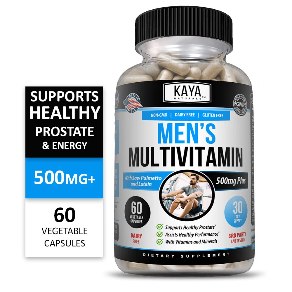 Bottle of Multi Vitamin for Men 2 Pack with multivitamin, prostate health support to support health and wellness