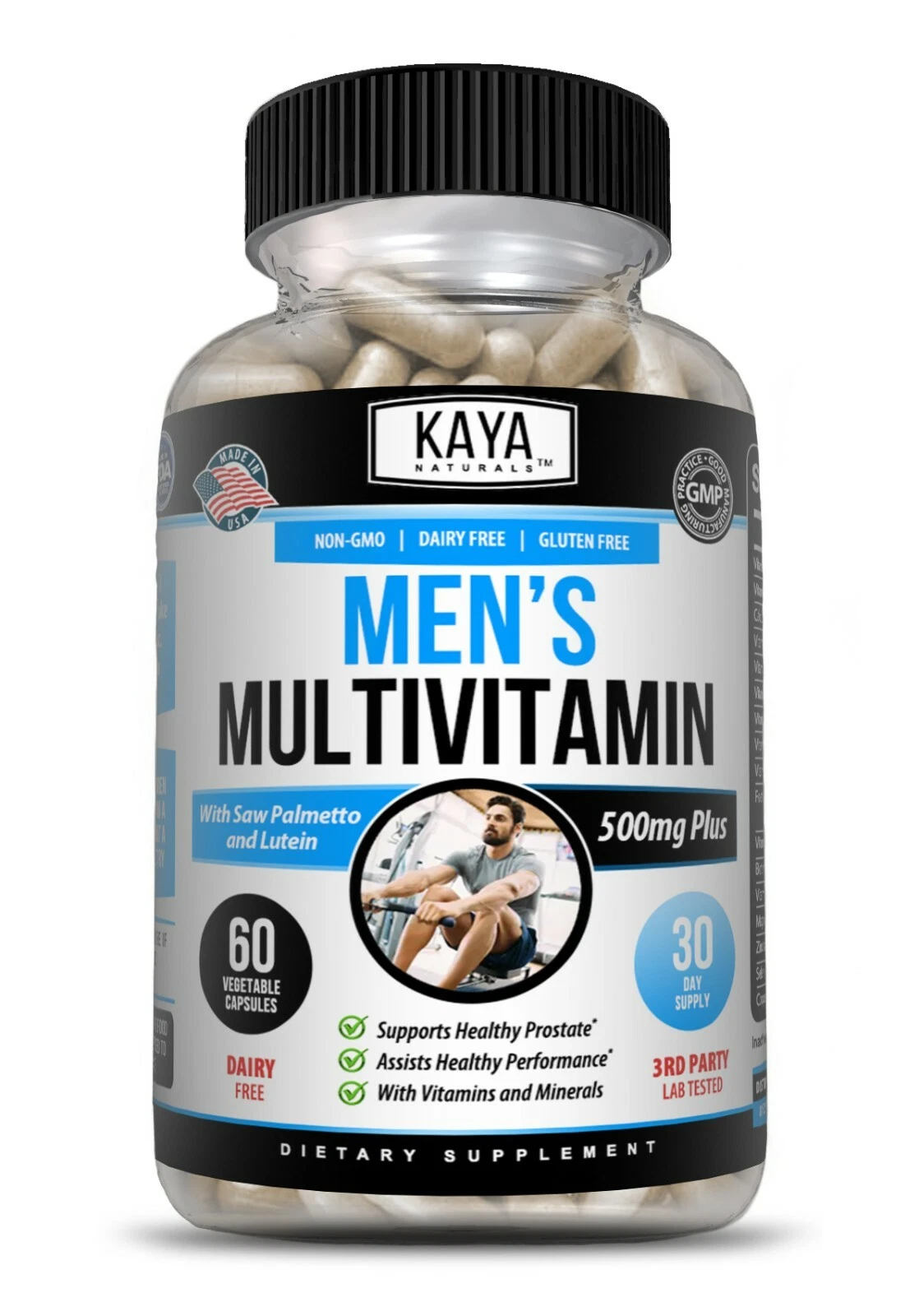 Bottle of Multi Vitamin for Men 2 Pack with multivitamin, prostate health support to support health and wellness
