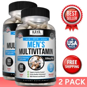 Bottle of Multi Vitamin for Men 2 Pack with multivitamin, prostate health support to support health and wellness