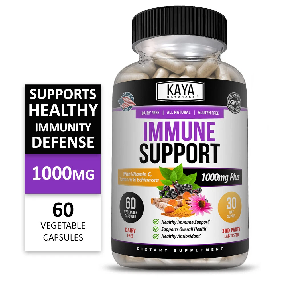 Bottle of Immune System Booster 2 Pack with elderberry, immune support to support health and wellness