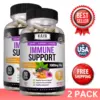 Bottle of Immune System Booster 2 Pack with elderberry, immune support to support health and wellness