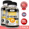 Bottle of Vitamin K2 (MK7) & D3 2 Pack with vitamin k2, bone & immune support to support health and wellness