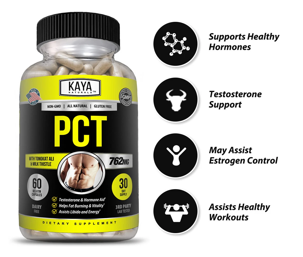 Bottle of Post Cycle Therapy Supplement with pct, hormone balance & muscle support to support health and wellness