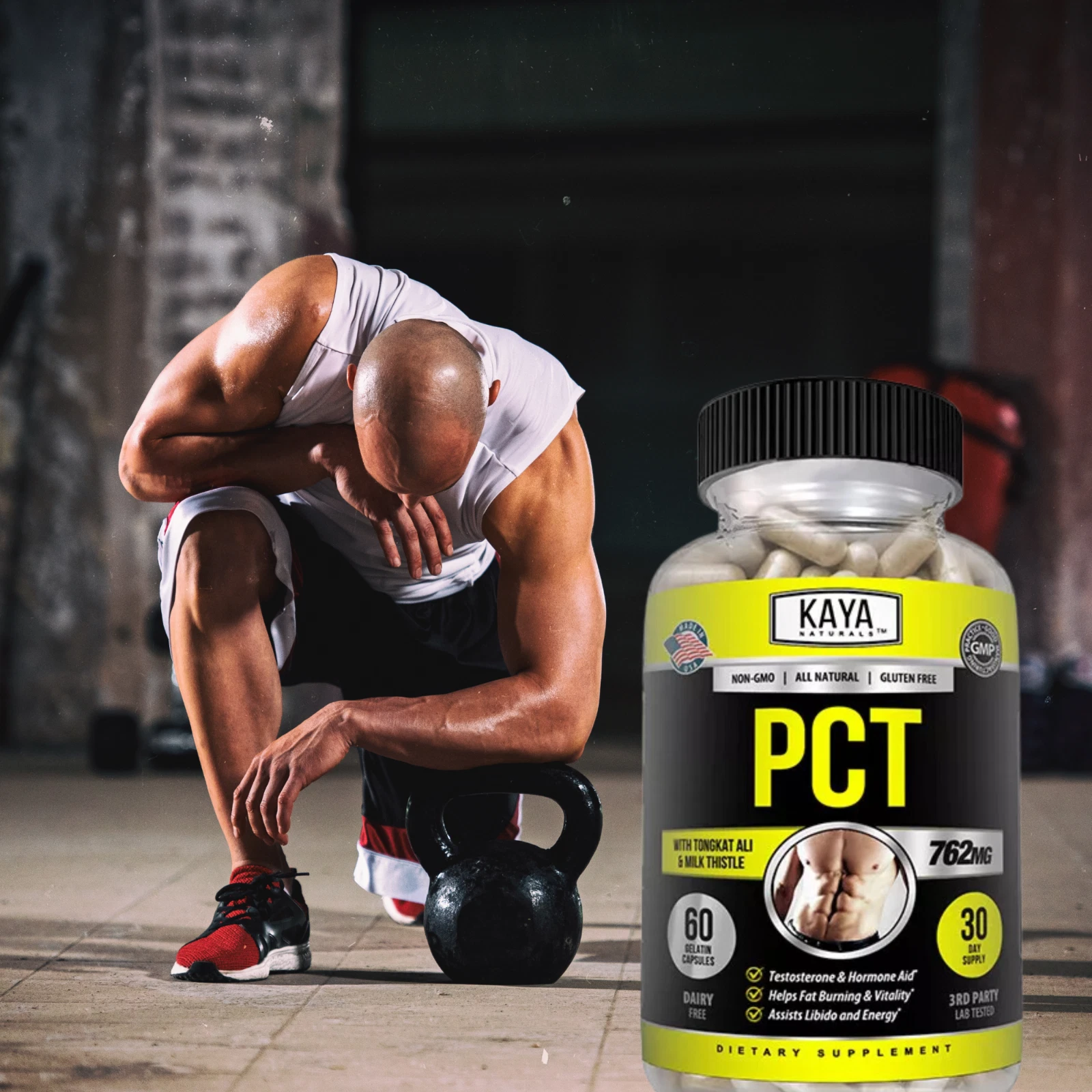 Bottle of Post Cycle Therapy Supplement with pct, hormone balance & muscle support to support health and wellness