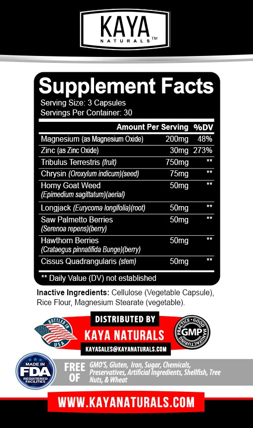 Bottle of Testosterone Booster 90ct with testosterone, energy & muscle support to support health and wellness