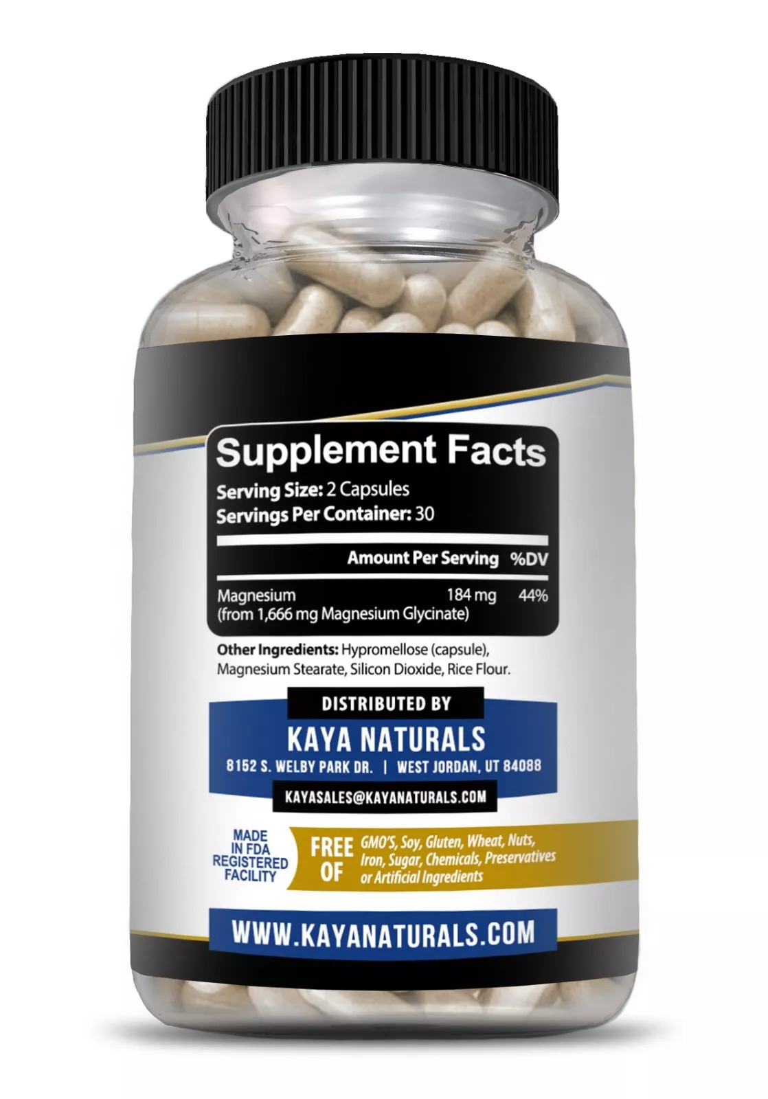 Bottle of Magnesium Glycinate 2 Pack 60ct with magnesium, sleep & bone support to support health and wellness