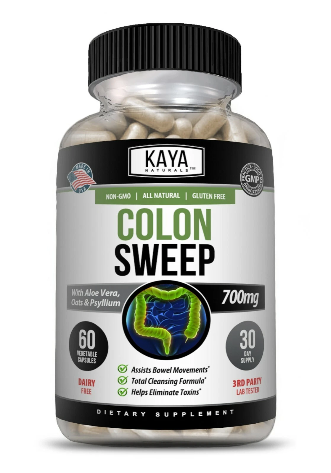 Bottle of Detox Colon Liver Cleanse with detox, liver & colon support to support health and wellness