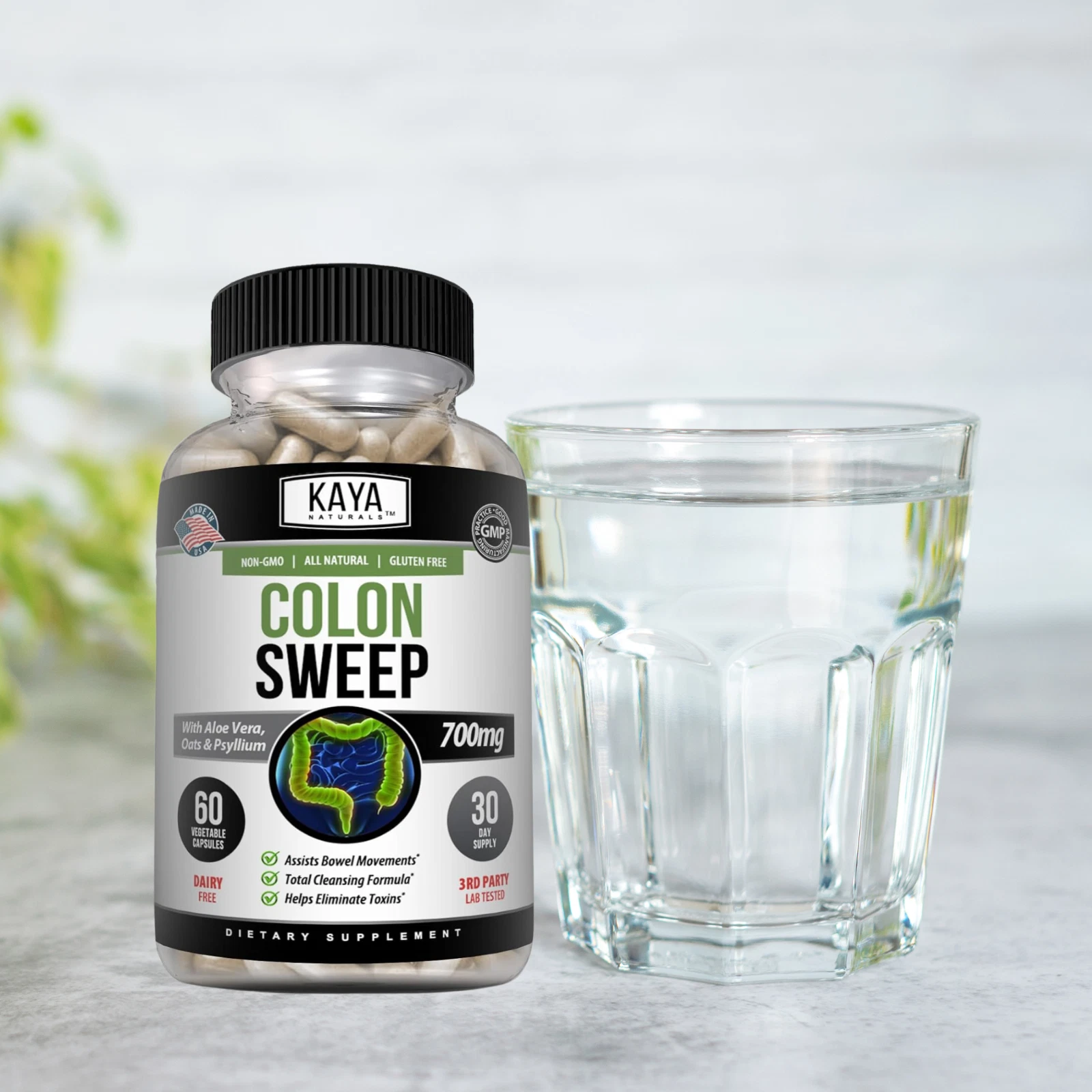 Bottle of Detox Colon Liver Cleanse with detox, liver & colon support to support health and wellness