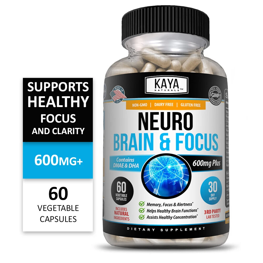 Bottle of Brain Health & Memory Booster with nootropic, memory & focus support to support health and wellness