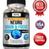 Bottle of Brain Health & Memory Booster with nootropic, memory & focus support to support health and wellness