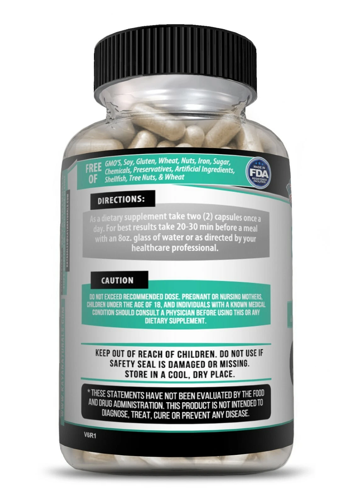 Bottle of Anxiety & Stress Relief 60ct with ashwagandha, stress & calm support to support health and wellness