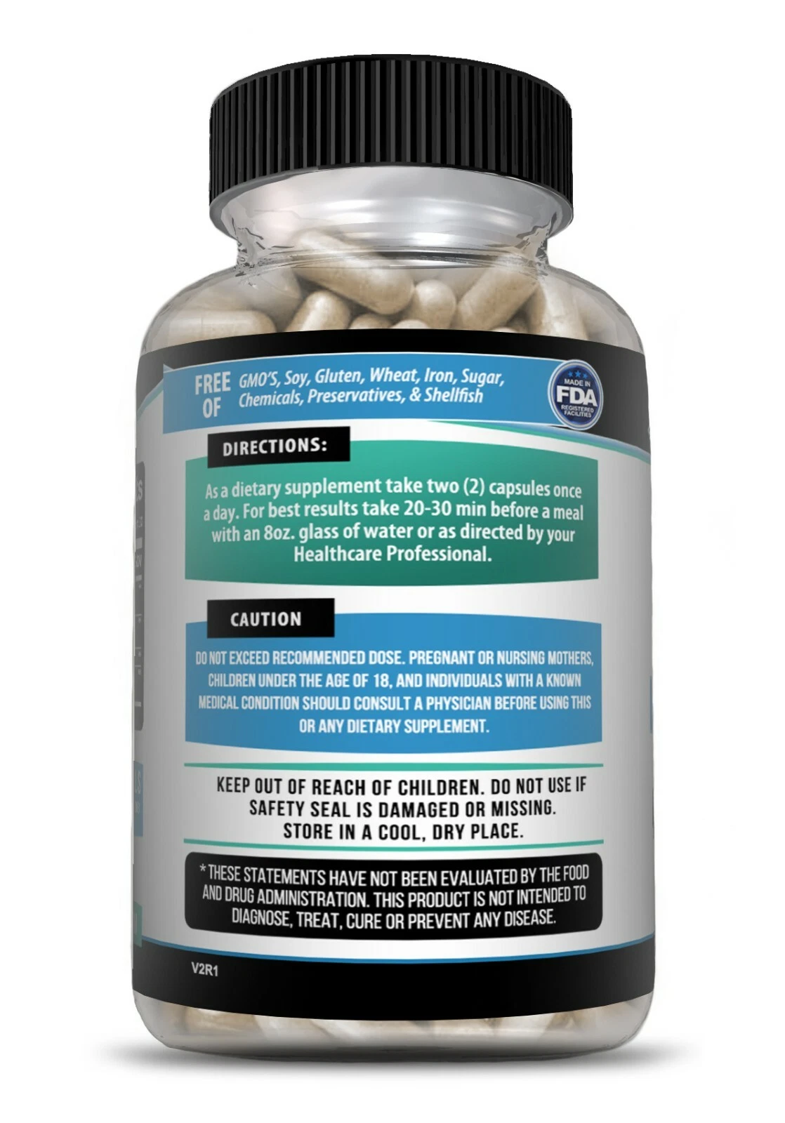 Bottle of Irish Sea Moss Supplement with sea moss, thyroid & immune support to support health and wellness