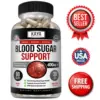 Bottle of Blood Sugar Support 60ct with alpha lipoic acid, blood sugar support to support health and wellness