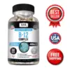 Image of B-12 Complex Supplement for Energy & Metabolism Support – 60 Capsules
