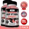 Image of Hair Vitamin Gummies with Biotin for Hair & Nail Growth – 2 Pack, 60ct