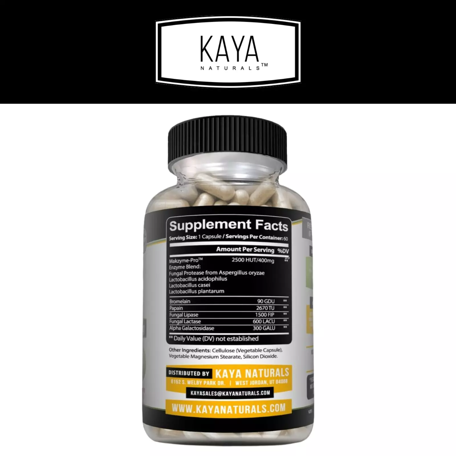 Image of Digestive Enzymes Supplement with Prebiotics & Probiotics – Digestive Health Support, 3x60ct